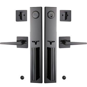 New! Unused! Stainless Steel Double Door Lock Set, Right&Left Handed Front Door